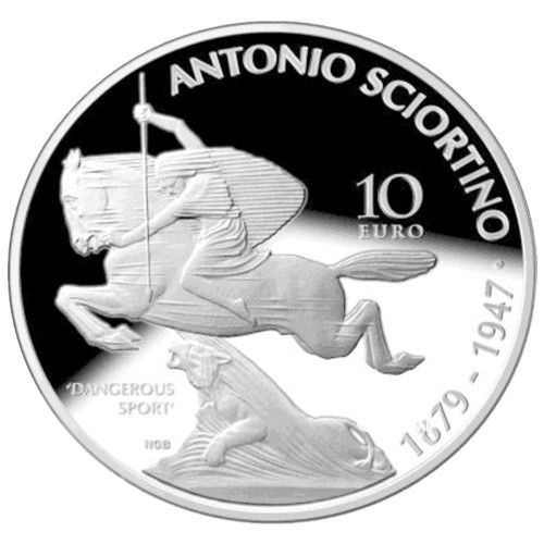 10 Euro Argent Malte BE 2018 - 50 ans de la Banque Centrale