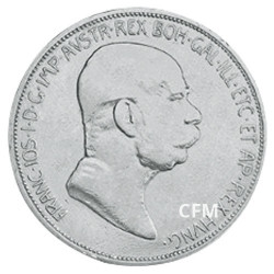5 Couronnes Argent  Autriche-Hongrie 1908 - 60 ans du règne de François-Joseph 1er