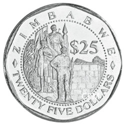 25 Dollars Zimbabwe 2003
