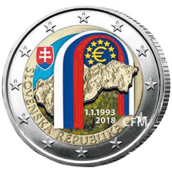 2 Euro Slovaquie 2018 - 25 ans de la République