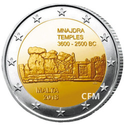 2 Euro Malte 2018 - Temples de Mnajdra