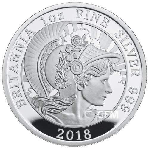 2 Livres Argent Royaume-Uni BE 2018 - Britannia 2 Livres Argent Royaume-Uni BE 2018 - Britannia