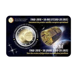 2 Euro Belgique BU 2018 - 50 ans du satellite ESRO-2B