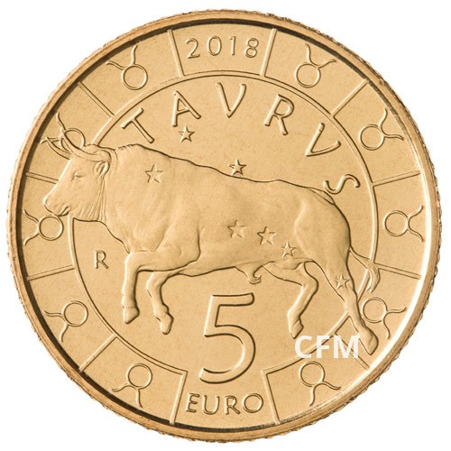 5 Euro Saint-Marin BU 2018 - Taureau