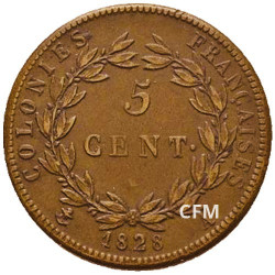 5 Centimes Charles X - Colonies françaises