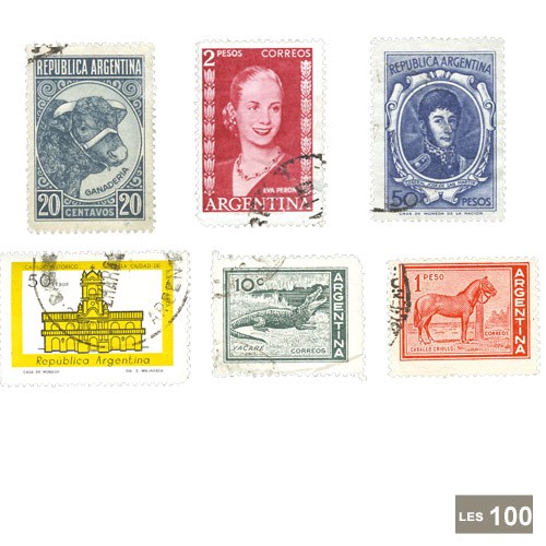 100 timbres Argentine