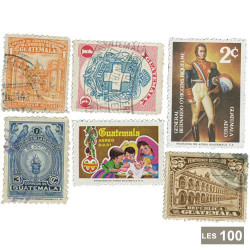 100 timbres Guatemala