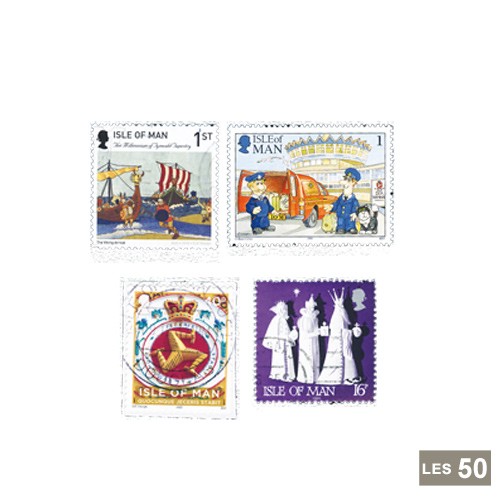 50 timbres Île de Man