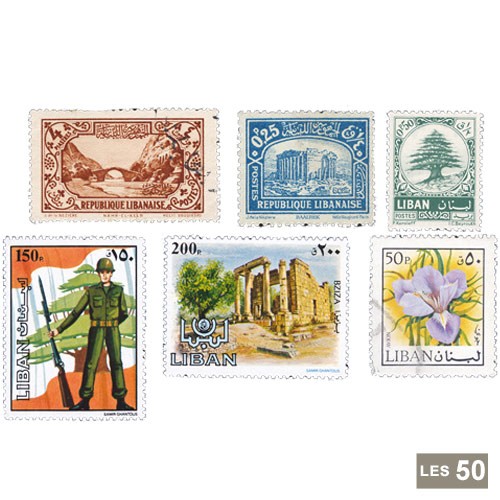 50 timbres Liban