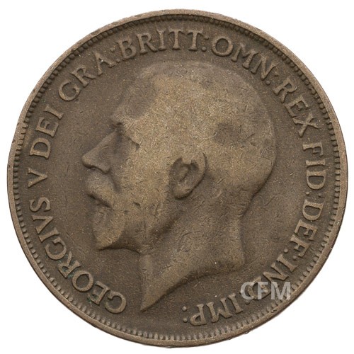 Lot de ½ Penny + 1 Penny Bronze  George V