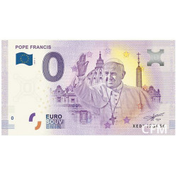 Billet souvenir 0 Euro Vatican 2018 - Pape François