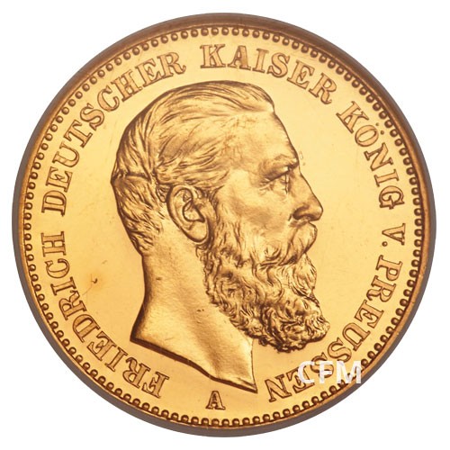 20 Mark Or Prusse 1888 - Frédéric III