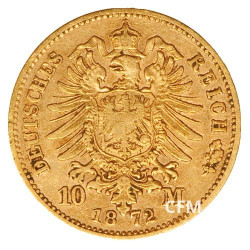 10 Mark Or Royaume de Bavière 1972-1881 - Louis II