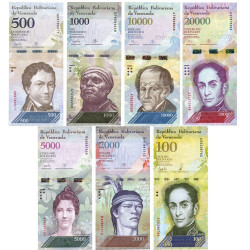 7 billets Venezuela 2016-2017