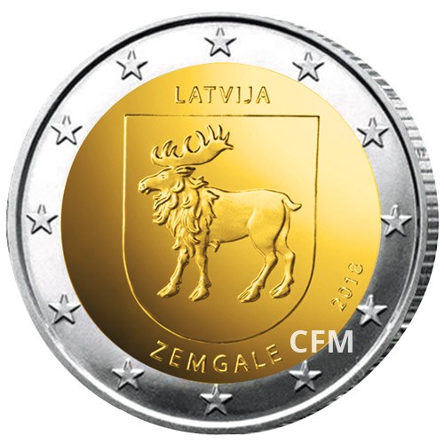 2 Euro Lettonie 2018 - Zemgale