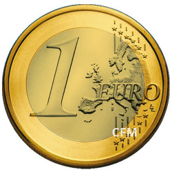 1 Euro Saint-Marin dorée à l’Or fin