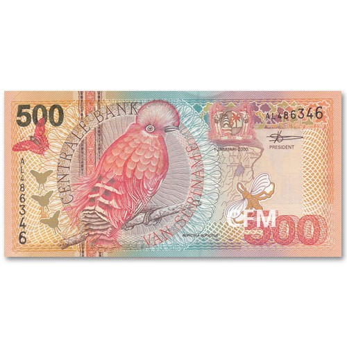 Billet 500 Gulden Suriname 2000