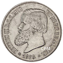 2000 Réis Argent Brésil 1886-1889 - Pedro II