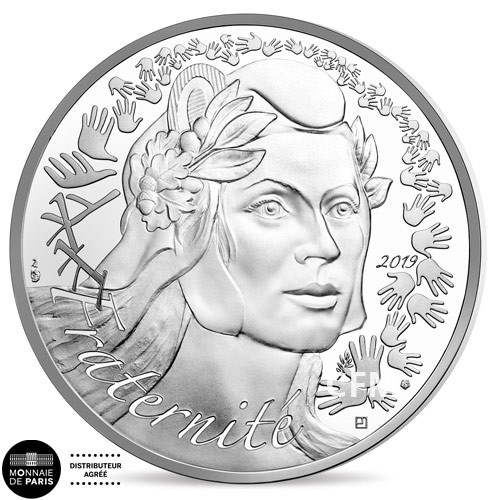 20 Euro Argent France 2019 - Marianne Fraternité 20 Euro Argent France 2019 - Marianne Fraternité