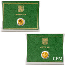 Lot des 2 x 2 Euro Vatican BU 2018