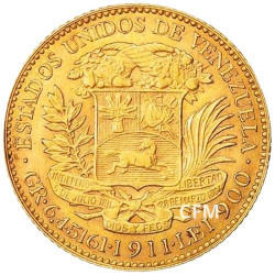 20 Bolivars Or Venezuela 1879-1912