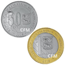 50 Cent + 1 Bolivar Venezuela 2018