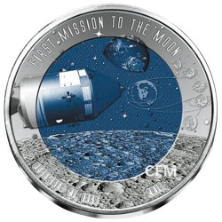 2 Cedis Titane Ghana 2018 - Première mission lunaire Apollo 8