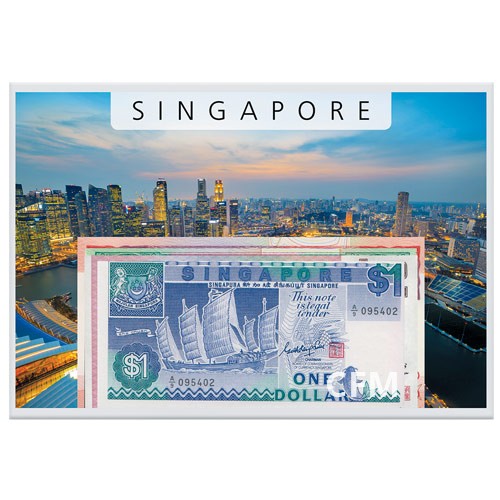 Lot de 4 Billets Singapour - Navires