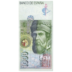 1000 Pesetas Espagne 1992 - H. Cortés et F. Pizarro