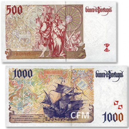 Set 2 Billets Portugal 1996-2000