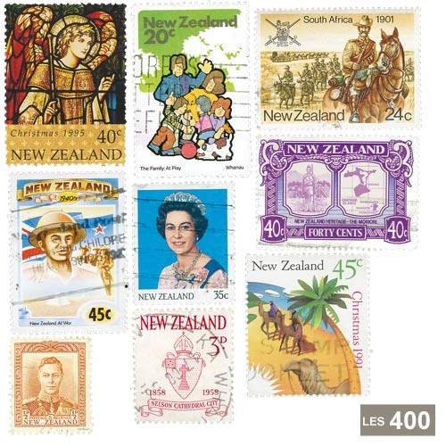 400 timbres Nouvelle-Zélande