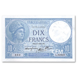 Billet 10 Francs Minerve