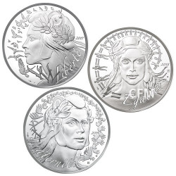Lot des 3 x 20 Euro Argent France - Marianne 2017-2018-2019
