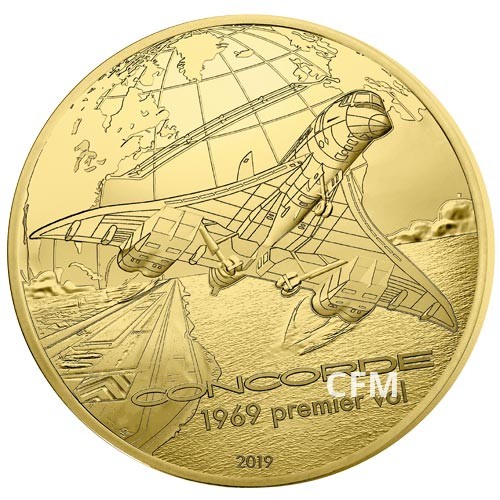 50 Euro Or France BE 2019 - Concorde 50 Euro Or France BE 2019 - Concorde