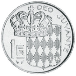 1 Franc Monaco 1960-1995 - Rainier III