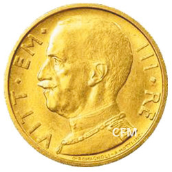 50 Lires Or Italie - Victor Emmanuel III