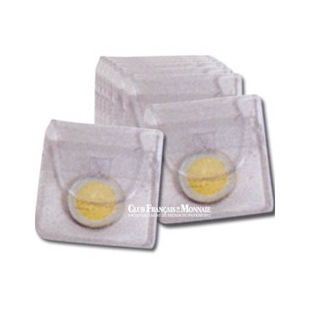 Lot de 10 pochettes en plastique 50 x 50