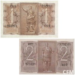 Lot de 2 Billets Italie 1939