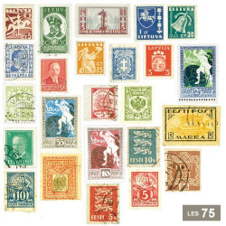 75 timbres pays baltes d’avant 1941*