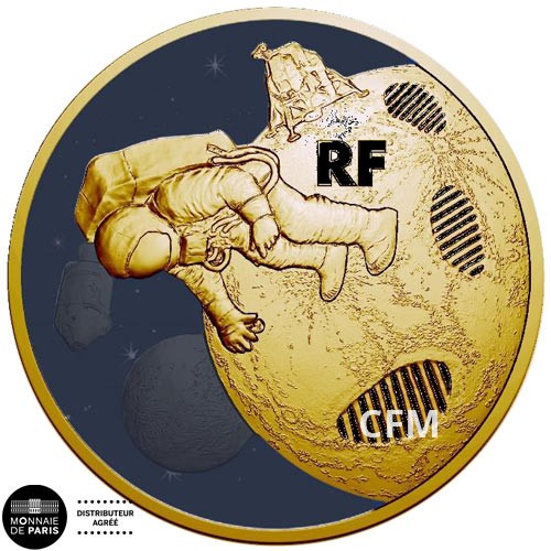 200 Euro Or France BE 2019 - Premiers pas sur la lune 200 Euro Or France BE 2019 - Premiers pas sur la lune