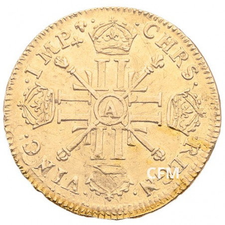 Louis d’Or Louis XIV aux 8L et aux insignes