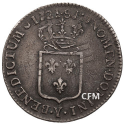 1/3 Ecu Argent Louis XV