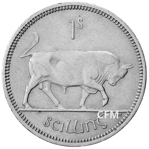 1 Shilling Irlande - Taureau