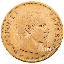 10 Francs Or - Napoléon III Grand module Tête nue - 2nd Empire