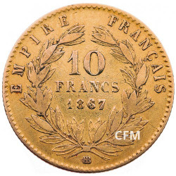 10 Francs Or - Napoléon III - Tête laurée - 2nd Empire