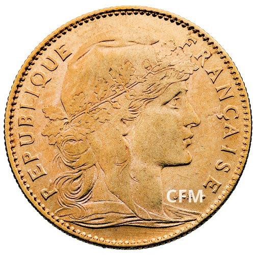 10 Francs Or - Marianne - IIIe République
