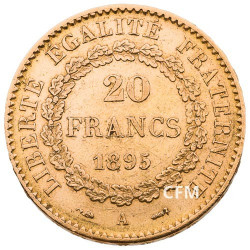 20 Francs Or Génie 1895 A - IIIe République