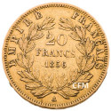 20 Francs Or – Napoléon III - Tête nue 1856A