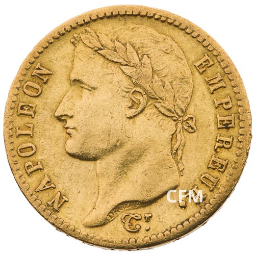 20 Francs Or Napoléon Empereur 1813W