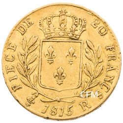 20 Francs Or Louis XVIII Buste Habillé 1815R